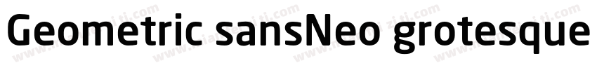Geometric sansNeo grotesque sans字体转换